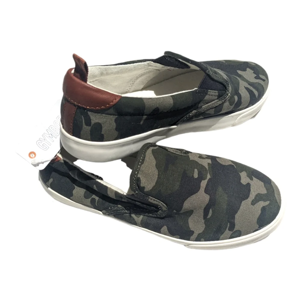 Gymboree Boys size 3 Camouflage Slip on Shoes